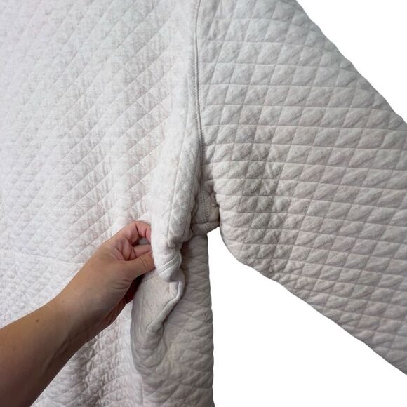 Reserved -3x Duluth Trading Women's Quilted Turtleneck Pullover Beige pink - Picture 8 of 14